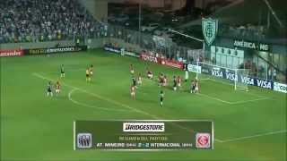 Atlético Mineiro 2  2 Internacional Copa Libertadores 2015 [upl. by Odnalra]