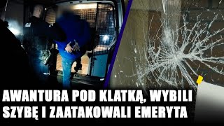 Zdemolował klatkę schodową Agresywny mężczyzna szantażował policję Mój ojciec jest dyrektorem [upl. by Shina]