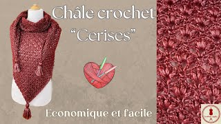 CHALE AU CROCHET quotCERISESquot [upl. by Kat811]