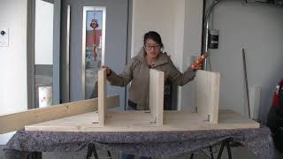 DIY Garderobensitzbank aus Holz selbst bauenMassive FichteBuilding a wooden cloakroom bench [upl. by Iorgo624]