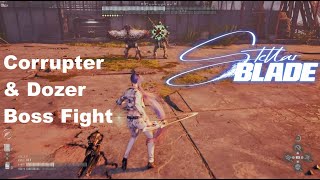 Stellar Blade Eidos 9 the Corrupter amp Dozer Boss Fight [upl. by Solohcin]