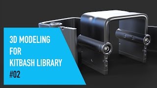 Cinema 4D 3D Modeling For Kitbash Library 02 [upl. by Silvain]