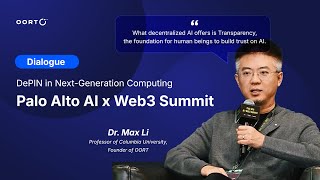 Dr Li at the Palo Alto AI x Web3 Summit—DePIN in NextGeneration Computing [upl. by Edda820]