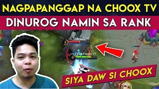 Clone ni Choox Tv Dinurog namin sa Rank Mobile Legends [upl. by Odanref]