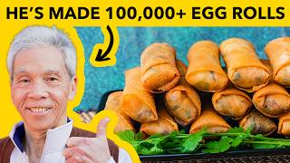 😍 How to make the PERFECT Egg Roll 春捲 [upl. by Brittain]