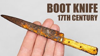 Old Rusty Cossack Knife Restoration [upl. by Iruj550]