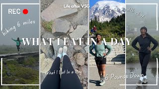 Daily Food Routine 1 Year Post Gastric Sleeve 6 Mile Hike and Weight Loss Gratitude [upl. by Akcirret]