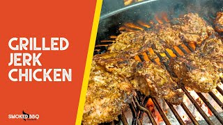 How to Make Juicy Jerk Chicken On a Charcoal Grill [upl. by Atinhoj]