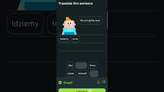 Day 44  Learning Polish every day until Im fluent duolingo polish [upl. by Agiaf]