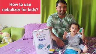 Dr Morepen Nebulizer How to setup and use specially for baby [upl. by Oniotna]