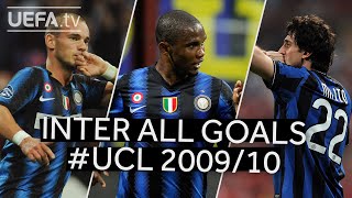 ⚫🔵 SNEIJDER ETOO MILITO  All 200910 INTER UCL Goals [upl. by Ennaear]