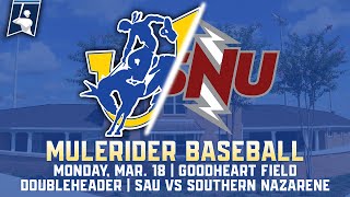 Baseball Southern Arkansas vs Southern Nazarene 31824 [upl. by Pinette]