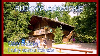 🇵🇱 RUDAWY JANOWICKIE Góry Sokole i ruiny średniowiecznego zamku Bolczów [upl. by Nelehyram]