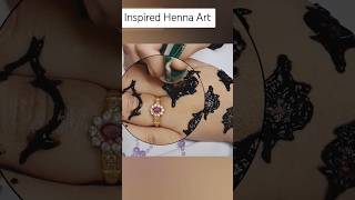 EASY new GEOMETRIC SHADED HennaMehndi DesignBeginner 2024 viralvideo ytshorts shorts fun [upl. by Ramey]