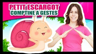 Comptines à gestes pour bébés  Petit Escargot  Titounis [upl. by Nylsirk]