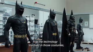 Creating Classic Batman suit THE FLASH Behind The Scenes [upl. by Enelie]