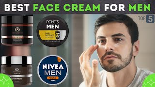 Top 5 Best Face Cream For Men  Get Clear Skin  For All Skin Types [upl. by Annairol3]