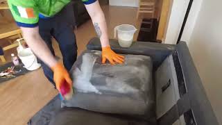 How to clean a fabric sofa  step by step tutorial for a professional upholstery cleaning howto [upl. by Chicky373]