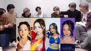 BTS REACTION Simpal kharel transition tiktok video 2024 [upl. by Eniahpets87]