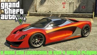 5 Rare Car Locations In GTA 5 Single Player [upl. by Dannica27]