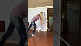 Mopping my floor with Pledge laminate floor cleaner [upl. by Anya]