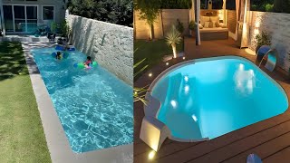 100 PISCINAS PEQUEÑAS MODERNAS 2024  IDEAS PEQUEÑAS PISCINAS PARA PATIOS PEQUEÑOS 2024 💧 [upl. by Ruperto92]