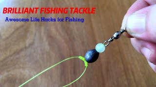 BRILLIANT FISHING TACKLE  Awesome Life Hacks for Fishing [upl. by Tabina]