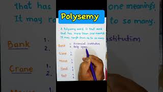 Polysemy  Semantics  ELT  Vocabulary  Morphology  Linguistics LinguaFranca1 [upl. by Lawan]