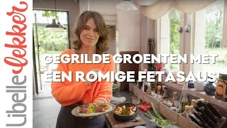 Gegrilde groenten met romige fetasaus van Pascale Naessens [upl. by Cadmarr]