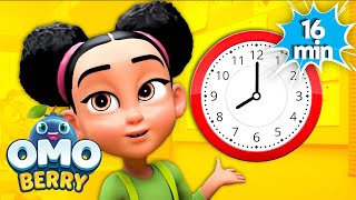 Let’s Learn About Clocks and Time  Educational Nursery Rhymes  OmoBerry [upl. by Arobed]