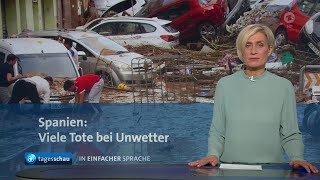 tagesschau in Einfacher Sprache 1900 Uhr 30102024 [upl. by Myra514]