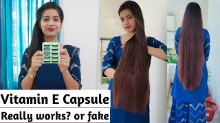 How To Use Vitamin E Capsule For Hair Growth  Hair Fall  Rough amp Frizzy Hair [upl. by Anagrom]