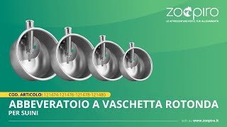 ZooPiro  Abbeveratoio a vaschetta rotonda per suini [upl. by Akina]