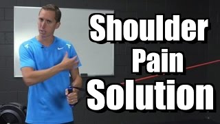 90 Second Shoulder Pain Solution  Tennis Serve  Lessons and Instruction [upl. by Elfie]