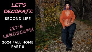 🍁 Second Life  Lets Decorate 2024 Fall Home Part 6  Speed Edit 🍁 [upl. by Cara]