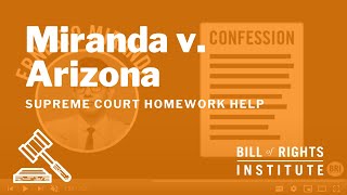 Miranda v Arizona  BRIs Homework Help Series [upl. by Fihsak733]