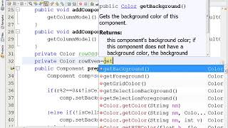 How to Customize JTable with Color of rows in Java Netbeans [upl. by Ahcurb]