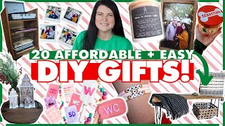 20 DIY Christmas gifts people ACTUALLY want to get handmade gifts on a budget 🌲 [upl. by Tolley888]