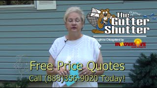 Gutter Shutter Leaf Guard Chicago Customer Testimonial [upl. by Odlanor313]