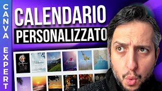 Creare Un Calendario Personlizzato con Canva  Tutorial Canva Italiano [upl. by Moht317]