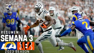 Los Angeles Rams vs Cincinnati Bengals  Semana 3 NFL 2023  NFL Highlights Resumen en español [upl. by Llemart]