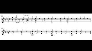 Prelude 14 in F minor for Solo Violin by Campagnoli  Score Video [upl. by Jarib]