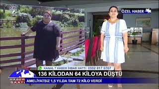 Ameliyatsız 136 Kilodan 64 Kiloya Düştü [upl. by Jinny]