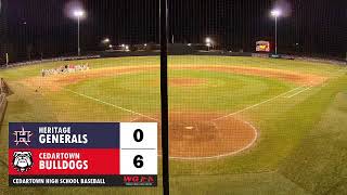 BASEBALL Cedartown Bulldogs vs Heritage Generals Game 2 [upl. by Ianthe]