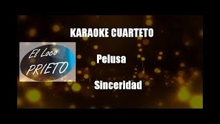 KARAOKE Pelusa  Sinceridad [upl. by Aleunam]