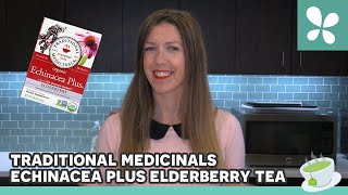 Traditional Medicinals Organic Echinacea Plus Elderberry Herbal Tea Review [upl. by Ayojal]