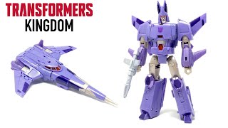 Transformers Kingdom Voyager Class Cyclonus Review [upl. by Colon]