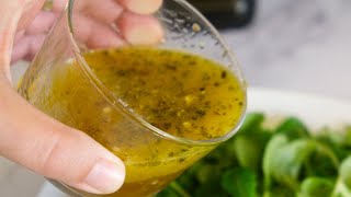 How to Make Mediterranean Salad Dressing Easy 1Minute Recipe [upl. by Brownson]