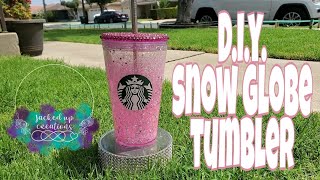 DIY Starbucks Snow globe tumbler [upl. by Etiam761]