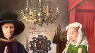 Portrait of Giovanni Arnolfini and his Wife Jan van Eyck oil painting reproduction [upl. by Glaser]